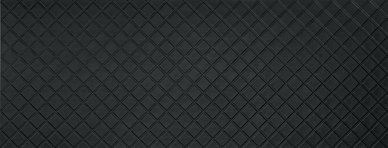 Wall panel WallFace 3D leather look 15030 ROMBO 85 Nero matt self-adhesive black