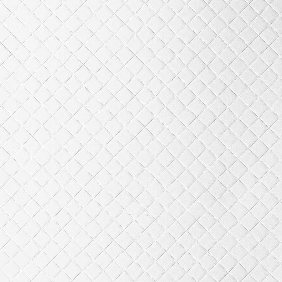 Wall panel WallFace 3D leather look 15041 ROMBO 40 Bianco matt self-adhesive white