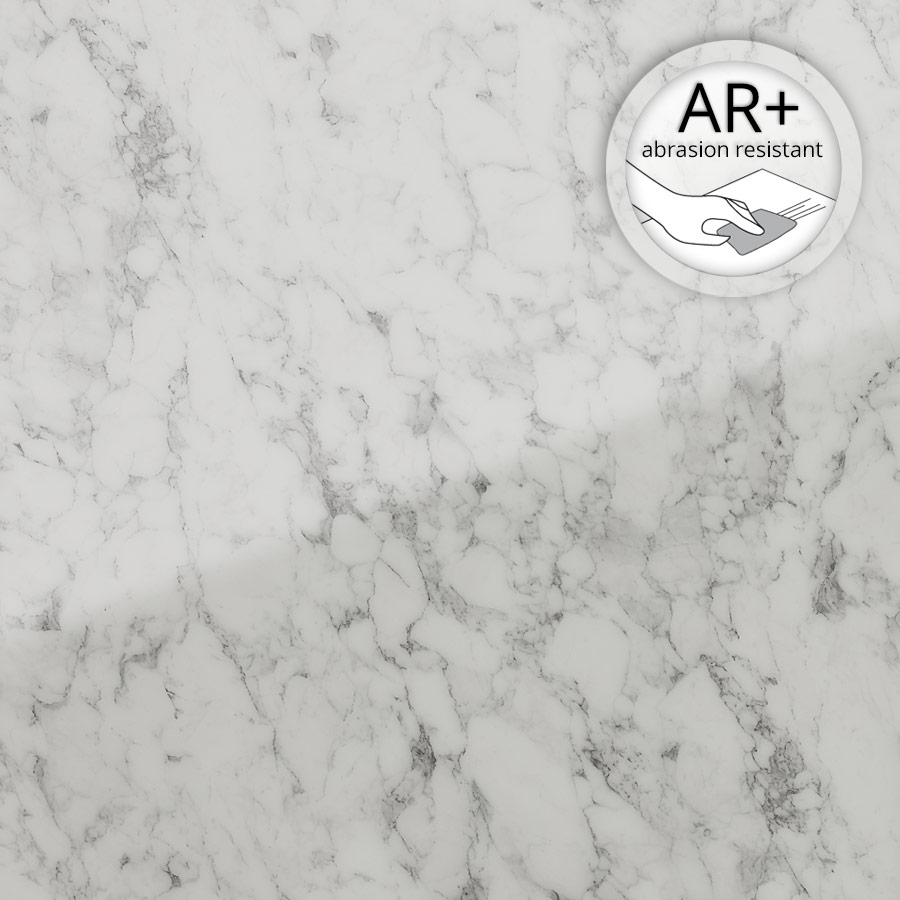 Wall panelling WallFace marble glass look 19345 MARBLE White AR+ self-adhesive white grey