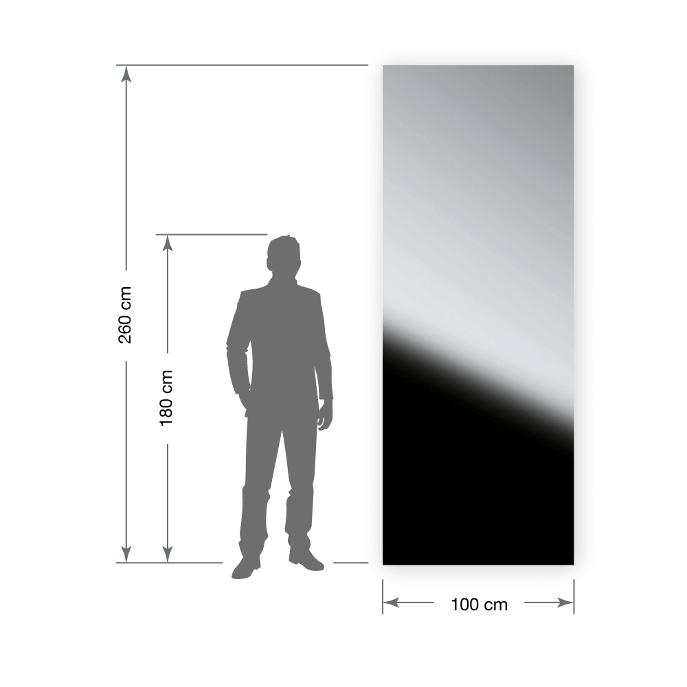 Wall panel WallFace mirror metal look 10324 Silver self-adhesive silver Wall panel WallFace mirror metal look 10324 Silver self-adhesive silver