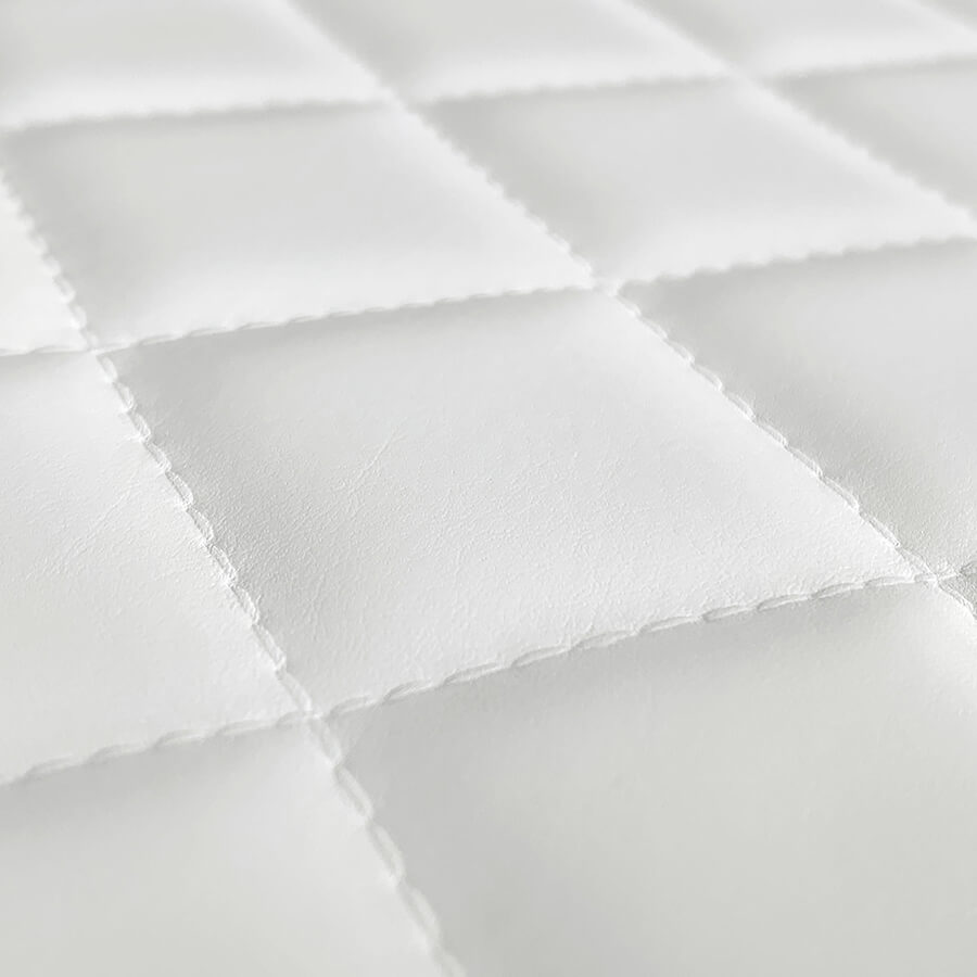 Wall panel WallFace 3D leather look 15041 ROMBO 40 Bianco matt self-adhesive white Wall panel WallFace 3D leather look 15041 ROMBO 40 Bianco matt self-adhesive white