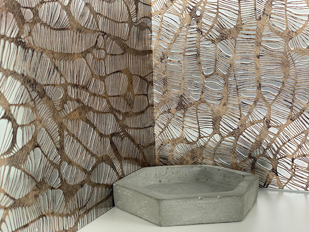 Design panelling WallFace metal look 17037 MONSOON VINTAGE Brown self-adhesive silver brown Design panelling WallFace metal look 17037 MONSOON VINTAGE Brown self-adhesive silver brown