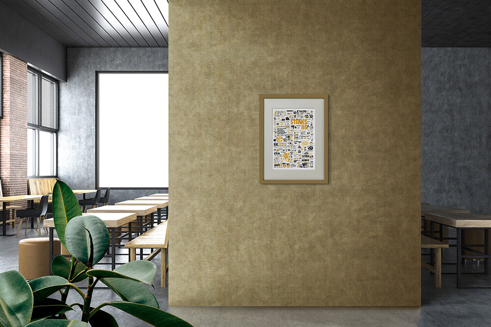 Wall panelling WallFace leather look 19778 LEGUAN Gold Antigrav gold Wall panelling WallFace leather look 19778 LEGUAN Gold Antigrav gold