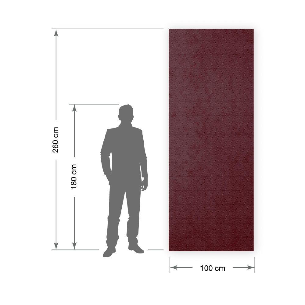 Wall panel WallFace 3D textile look 22719 CUBE VELVET Bordeaux self-adhesive red Wall panel WallFace 3D textile look 22719 CUBE VELVET Bordeaux self-adhesive red