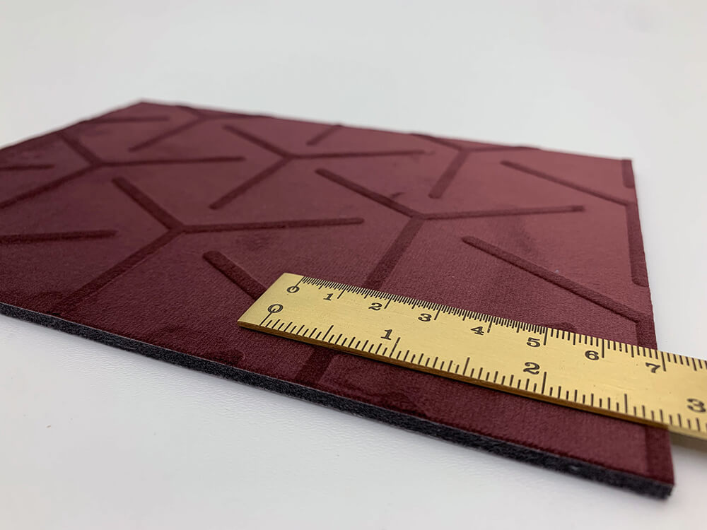 Wall panel WallFace 3D textile look 22739 CUBE VELVET Bordeaux Antigrav red Wall panel WallFace 3D textile look 22739 CUBE VELVET Bordeaux Antigrav red