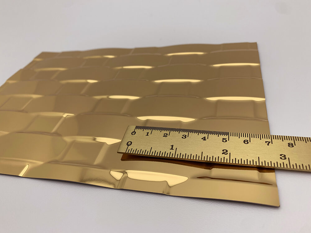 Wall covering WallFace 3D metal look 24955 RATTAN 20 Gold self-adhesive gold Wall covering WallFace 3D metal look 24955 RATTAN 20 Gold self-adhesive gold