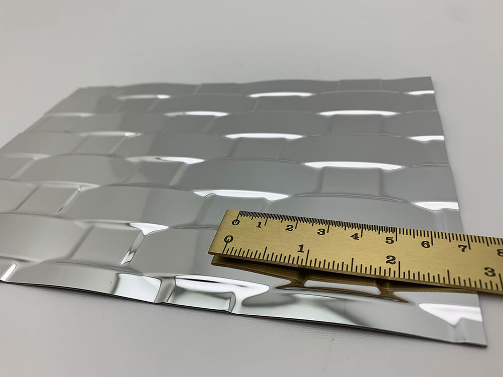 Wall covering WallFace 3D metal look 24956 RATTAN 20 Silver self-adhesive silver Wall covering WallFace 3D metal look 24956 RATTAN 20 Silver self-adhesive silver