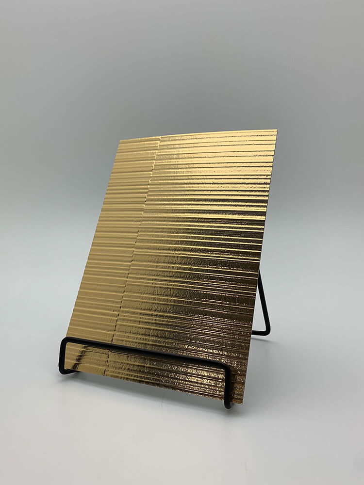 Design panelling WallFace 3D metal look 24962 NOTCH Gold matt self-adhesive gold Design panelling WallFace 3D metal look 24962 NOTCH Gold matt self-adhesive gold