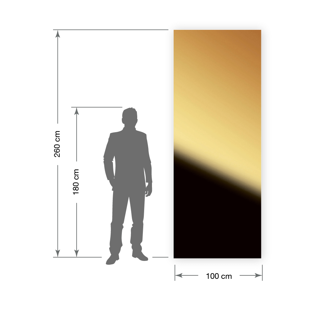 Wall panel WallFace mirror metal look 25078 Gold self-adhesive gold Wall panel WallFace mirror metal look 25078 Gold self-adhesive gold