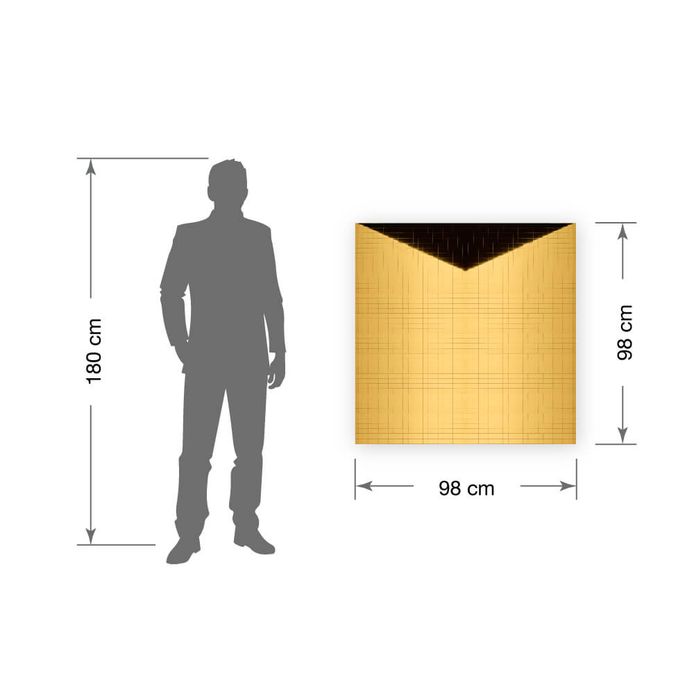 Wall panel WallFace mirror mosaic metal look 27375 Gold 20×20 self-adhesive flexible gold Wall panel WallFace mirror mosaic metal look 27375 Gold 20×20 self-adhesive flexible gold