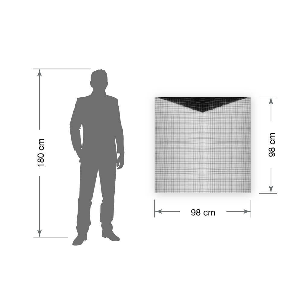 Wall panel WallFace mirror mosaic metal look 27377 Silver 5×5 self-adhesive flexible silver Wall panel WallFace mirror mosaic metal look 27377 Silver 5×5 self-adhesive flexible silver