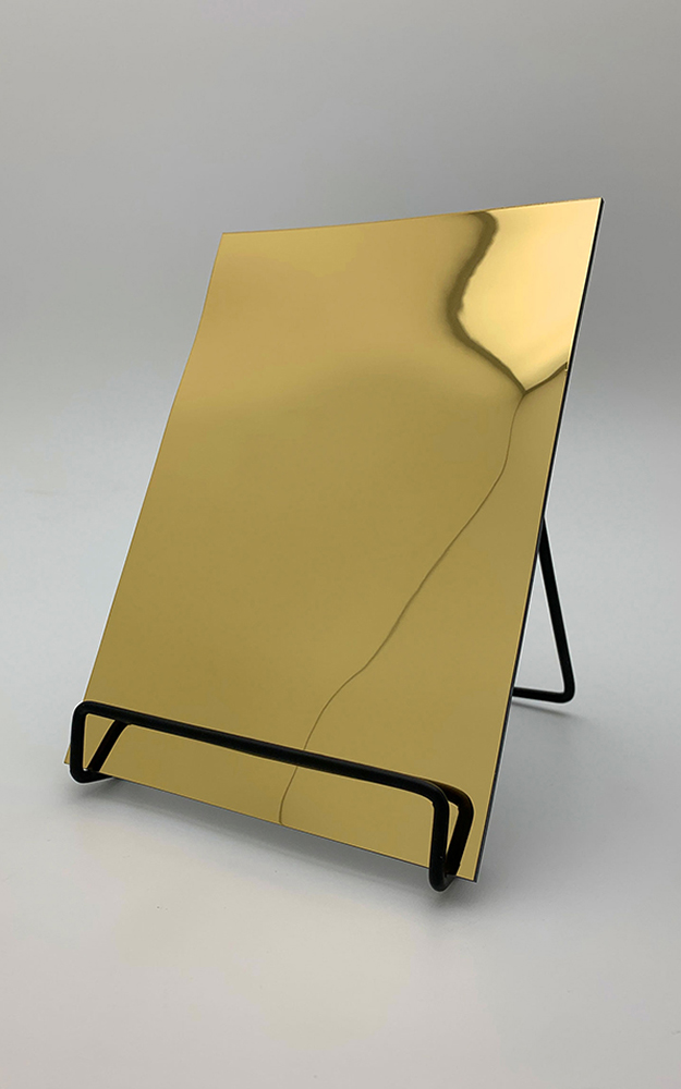 Design panelling WallFace 3D mirror look 28823 OCEAN Gold self-adhesive gold Design panelling WallFace 3D mirror look 28823 OCEAN Gold self-adhesive gold