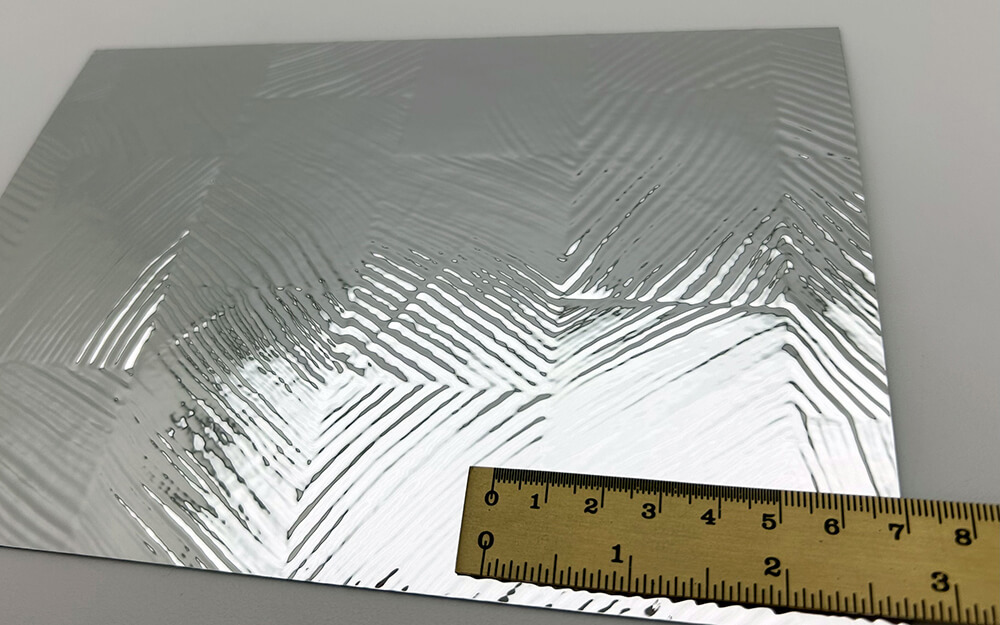 Wall panel WallFace 3D metal look 29280 GRAIN Silver self adhesive silver Wall panel WallFace 3D metal look 29280 GRAIN Silver self adhesive silver