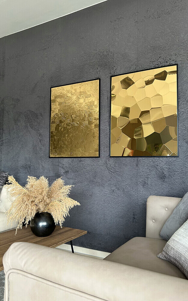 Wall panel WallFace 3D metal look 29281 GRAIN Gold self adhesive gold Wall panel WallFace 3D metal look 29281 GRAIN Gold self adhesive gold