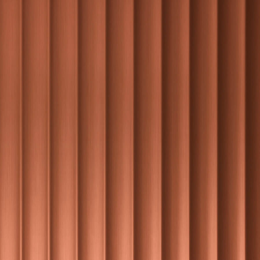 Wall panel WallFace 3D metal look 30956 PILLAR Copper Brushed AR self adhesive copper bronze Wall panel WallFace 3D metal look 30956 PILLAR Copper Brushed AR self adhesive copper bronze