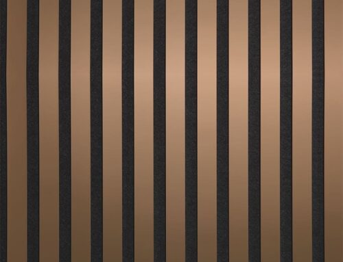 Acoustic Panel WallFace slatted look 31130 Rosegold AR copper bronze black