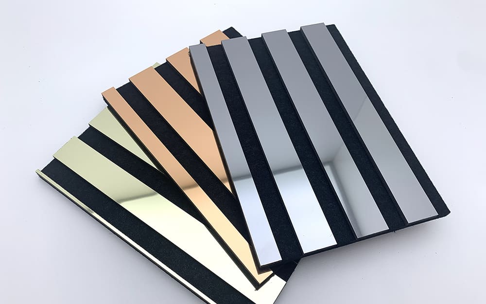 Acoustic Panel WallFace slatted look 31131 Fashion Gold AR gold black Acoustic Panel WallFace slatted look 31131 Fashion Gold AR gold black