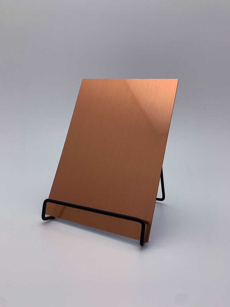 Decor panel WallFace metal look 12432 Copper brushed AR self-adhesive copper bronze Decor panel WallFace metal look 12432 Copper brushed AR self-adhesive copper bronze