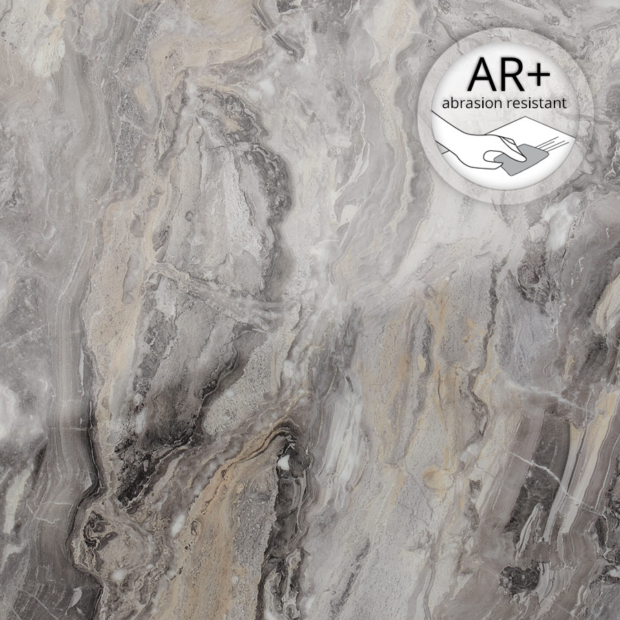 Panel de pared WallFace aspecto mármol y vidrio 19340 MARBLE Alpine AR+ autoadhesivo gris beige