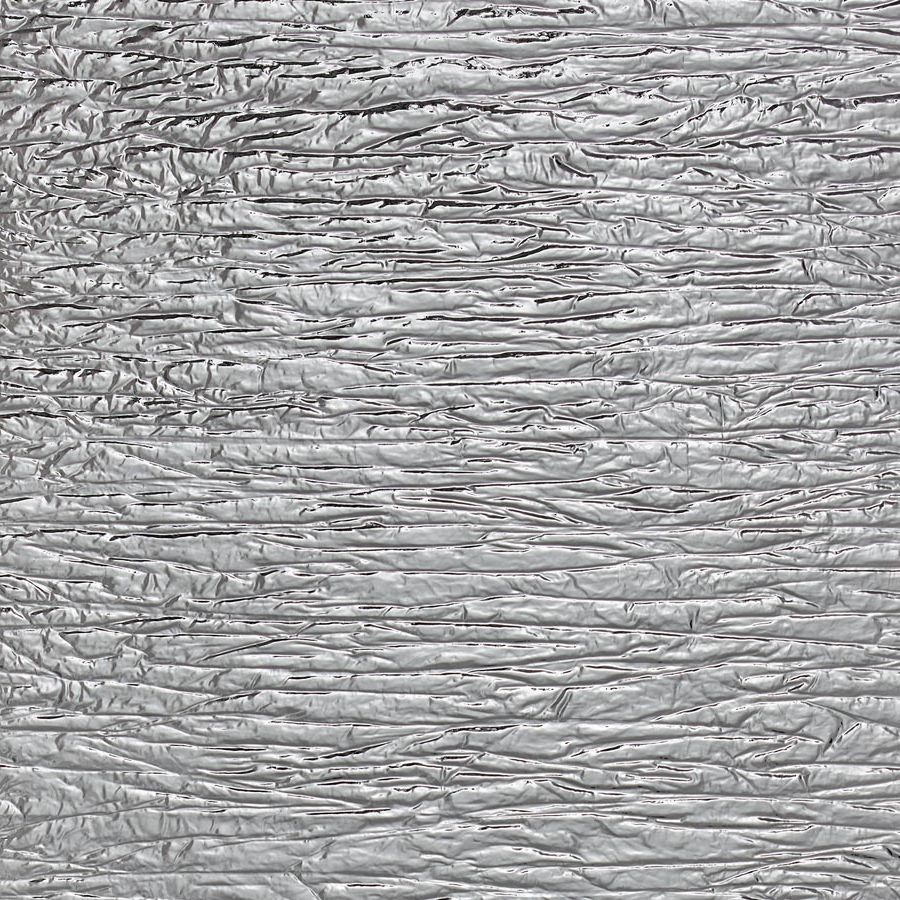 Panel decorativo WallFace 3D aspecto metálico 19346 CRASHED Silver autoadhesivo plata