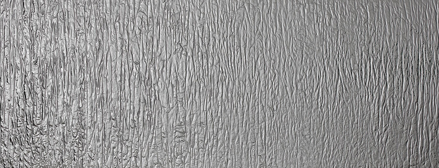 Panel decorativo WallFace 3D aspecto metálico 19346 CRASHED Silver autoadhesivo plata