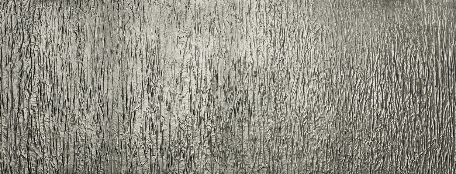 Panel decorativo WallFace 3D aspecto metálico 19523 CRASHED OLD Platin autoadhesivo gris plata