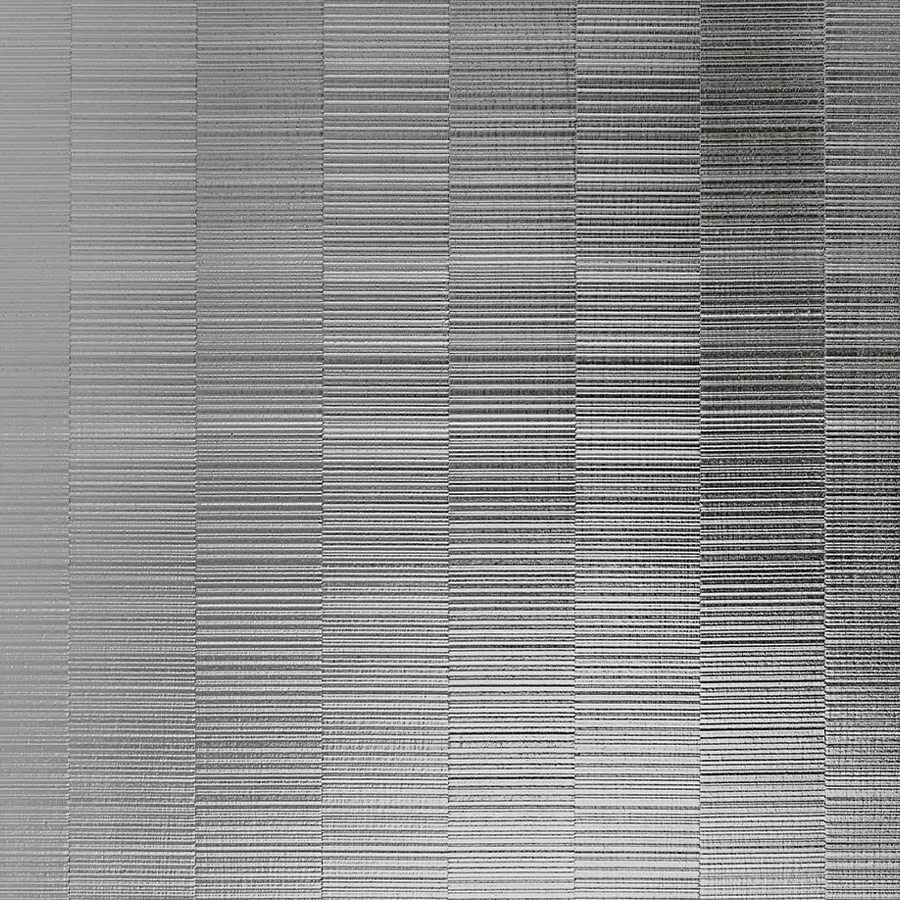 Panel de pared WallFace 3D aspecto metálico 24961 NOTCH Silver matt autoadhesivo plata