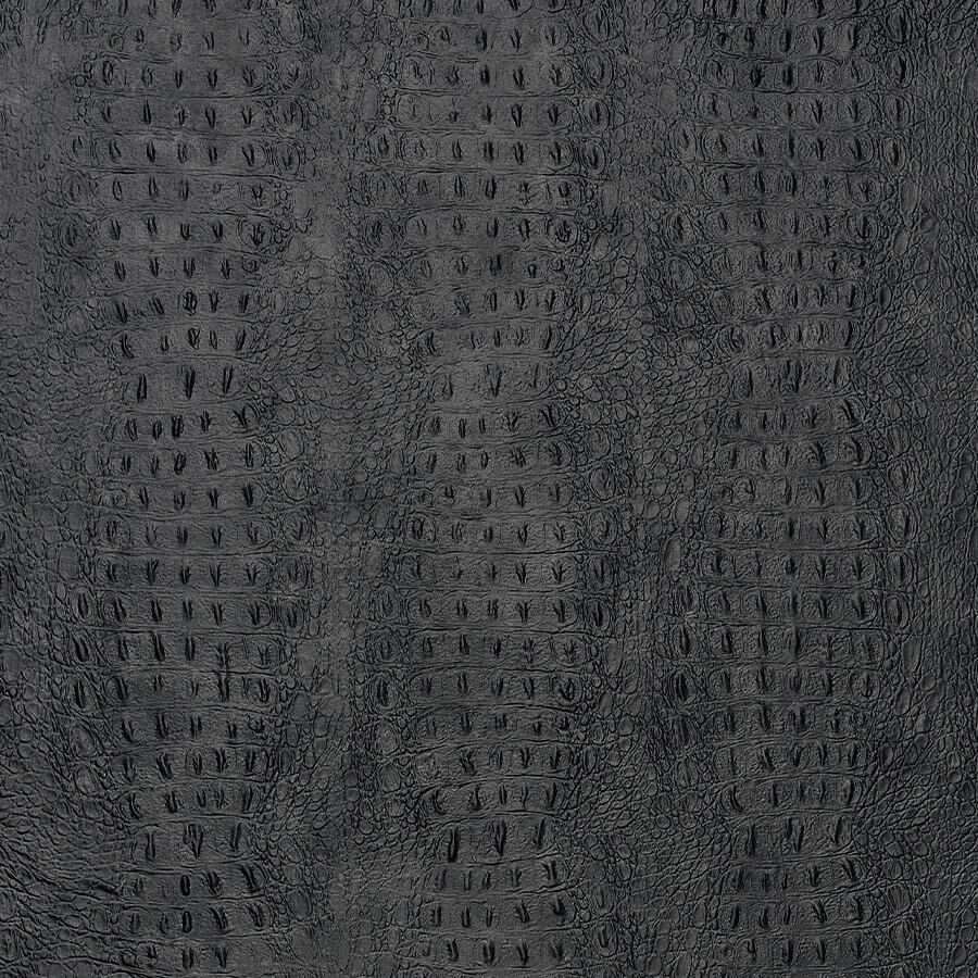 Panel decorativo WallFace 3D aspecto de cuero 24964 CROCO CLASSY Black autoadhesivo negro