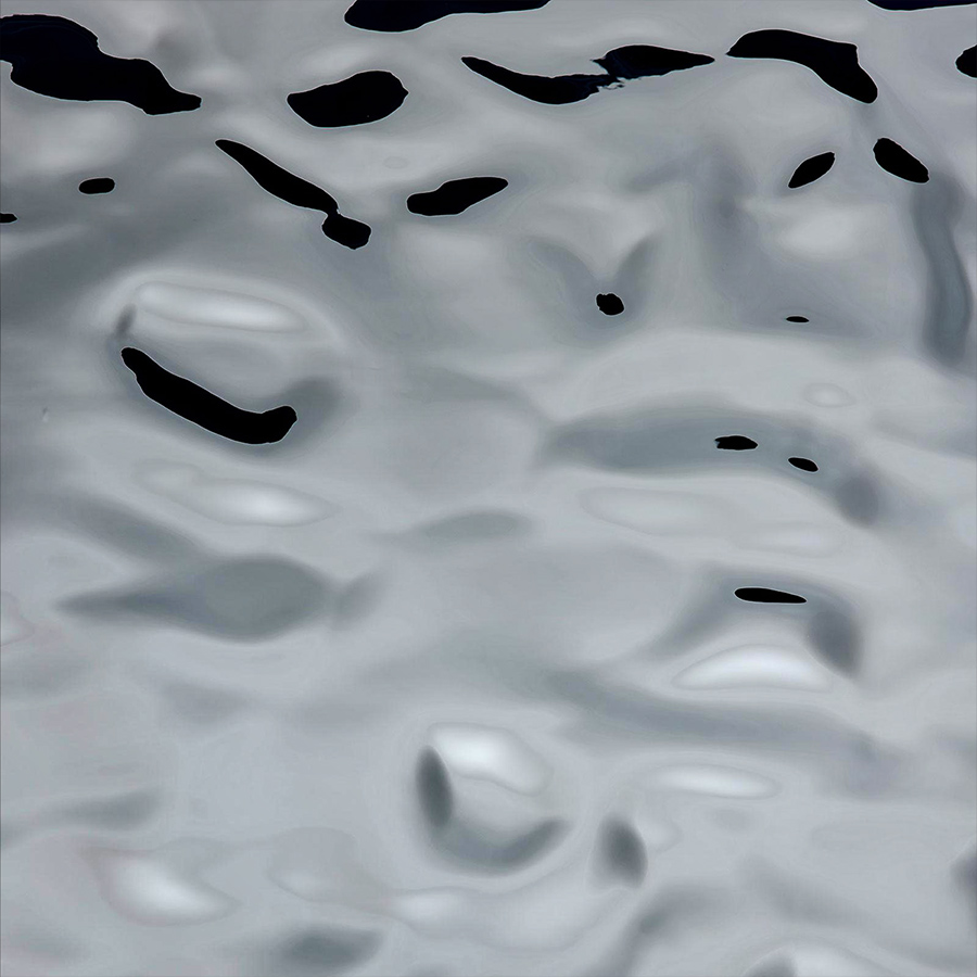 Panel de pared WallFace 3D aspecto espejo 27027 OCEAN Silver autoadhesivo plata