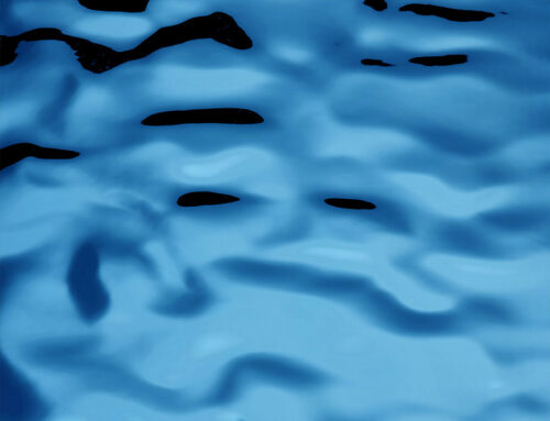 Panel de pared WallFace 3D aspecto espejo 27047 OCEAN Ice Blue AR autoadhesivo azul