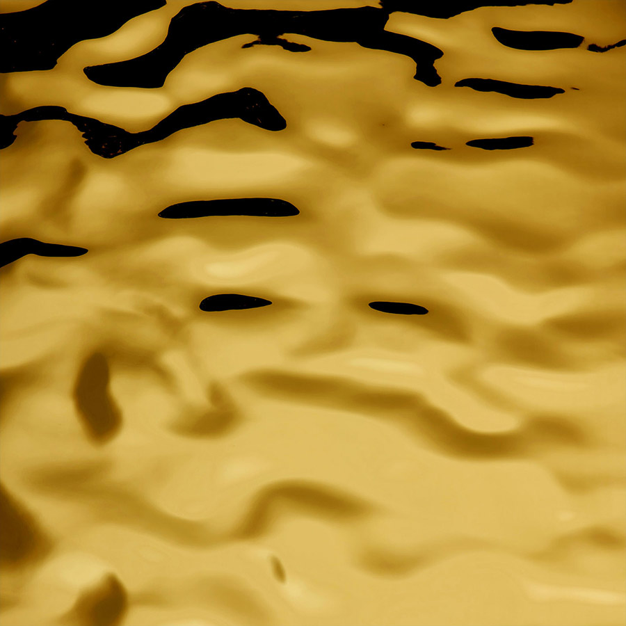 Panel de pared WallFace 3D aspecto espejo 28823 OCEAN Gold autoadhesivo oro