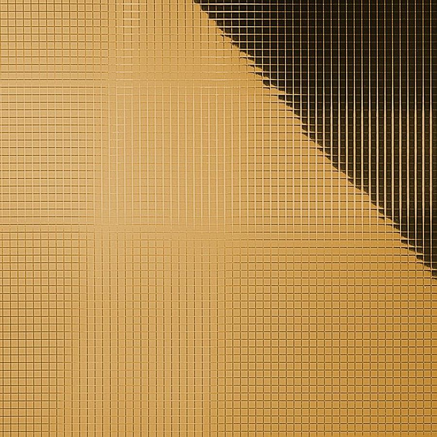 Panel decorativo WallFace espejo mosaico aspecto metal 27373 Gold 5×5 autoadhesivo flexible oro