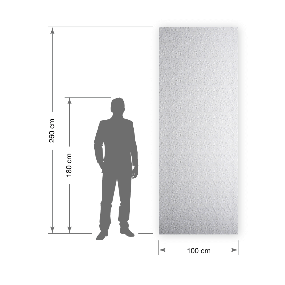 Panel decorativo WallFace aspecto de cuero 13473 FLORAL White autoadhesivo blanco Panel decorativo WallFace aspecto de cuero 13473 FLORAL White autoadhesivo blanco