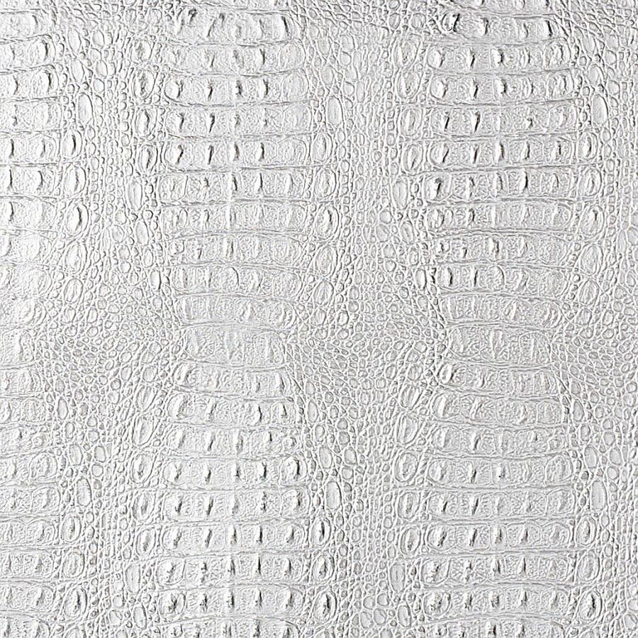 Panel decorativo WallFace 3D aspecto de cuero 13520 CROCO Silver PF autoadhesivo plata