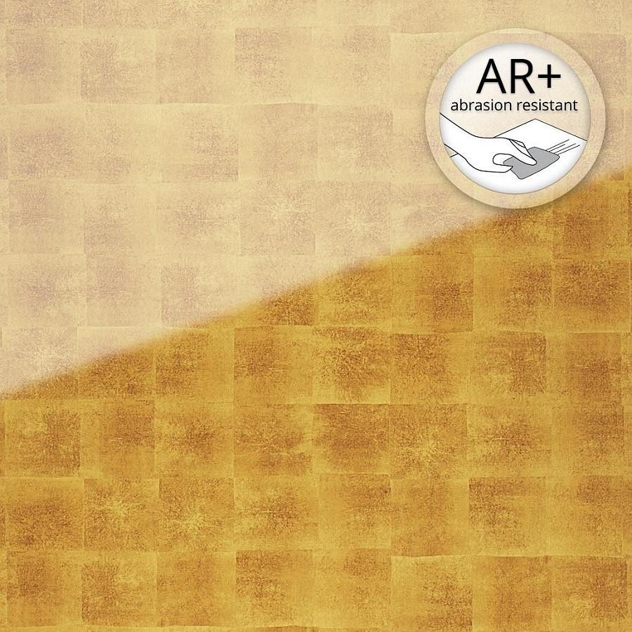 Panel de pared WallFace aspecto vidrio y vintage 17840 LUXURY Gold AR+ autoadhesivo oro