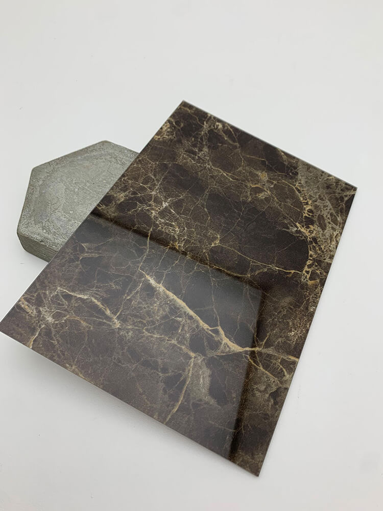 Panel de pared WallFace aspecto mármol y vidrio 19343 MARBLE Emperador AR+ autoadhesivo marrón Panel de pared WallFace aspecto mármol y vidrio 19343 MARBLE Emperador AR+ autoadhesivo marrón