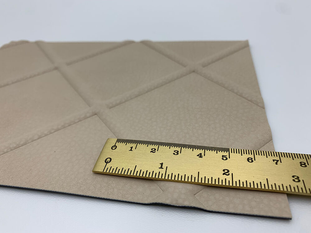 Panel decorativo WallFace aspecto de cuero 19545 CORD Stony Ground autoadhesivo beige Panel decorativo WallFace aspecto de cuero 19545 CORD Stony Ground autoadhesivo beige