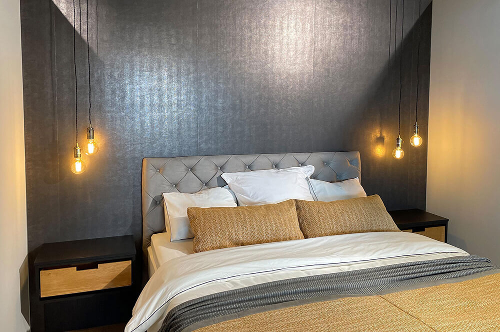 Panel de pared WallFace aspecto de cuero 19779 LEGUAN Nero Antigrav negro gris Panel de pared WallFace aspecto de cuero 19779 LEGUAN Nero Antigrav negro gris