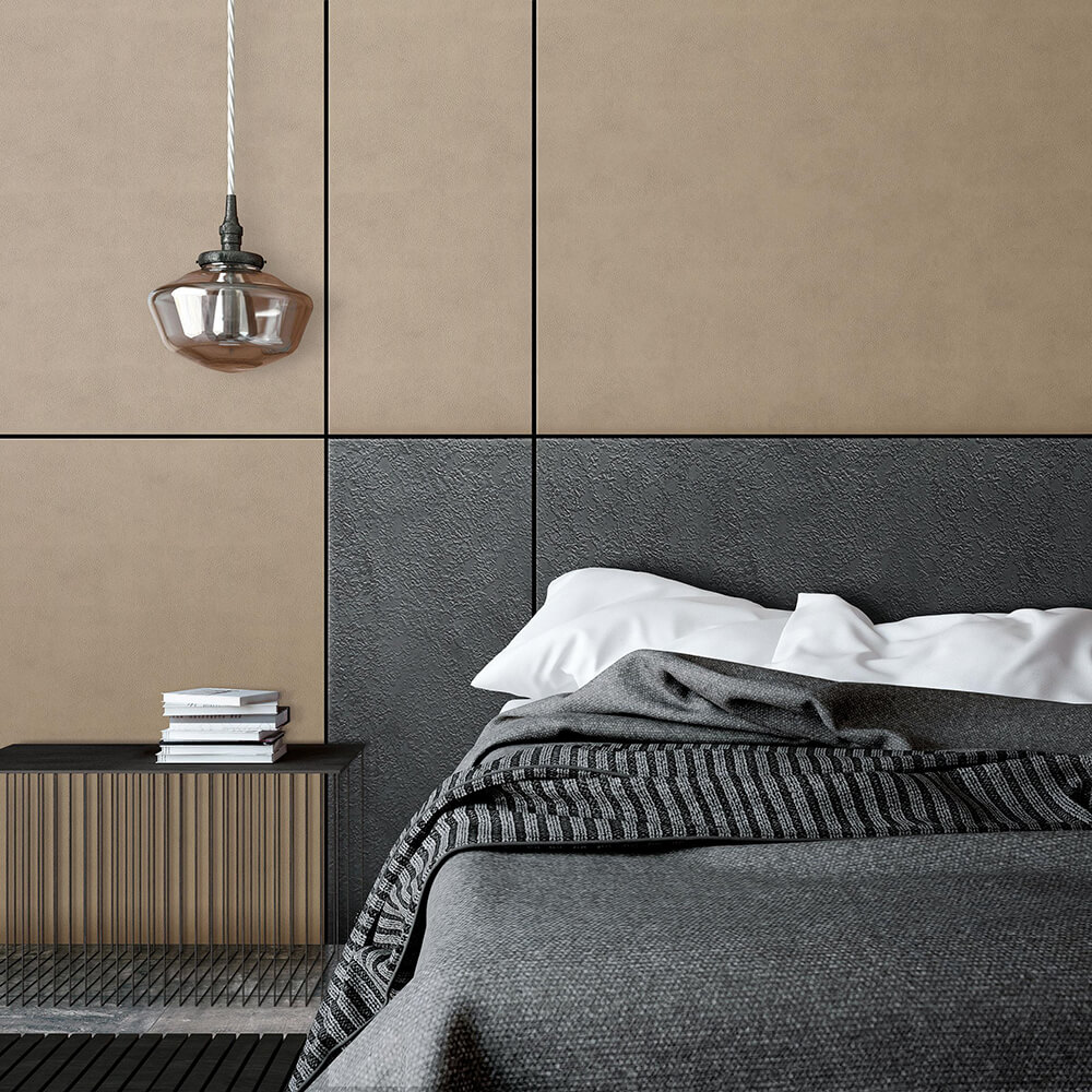 Panel de pared WallFace aspecto textil 22718 LAVA VELVET Volcano autoadhesivo gris Panel de pared WallFace aspecto textil 22718 LAVA VELVET Volcano autoadhesivo gris