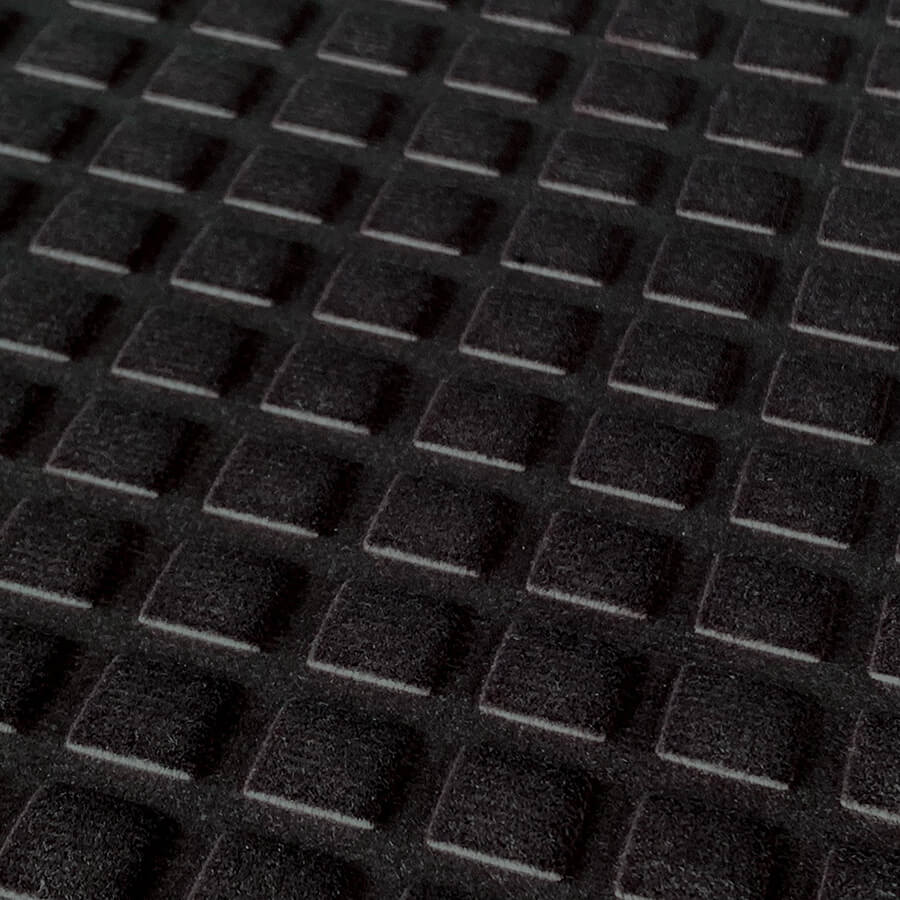 Revestimiento mural WallFace 3D aspecto textil 22734 SQUARE 2 VELVET Coal Antigrav negro Revestimiento mural WallFace 3D aspecto textil 22734 SQUARE 2 VELVET Coal Antigrav negro