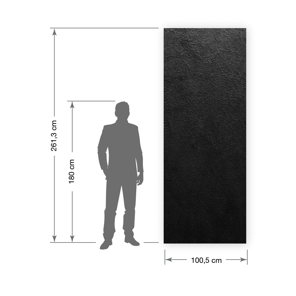 Panel de pared WallFace aspecto textil 22737 LAVA VELVET Coal Antigrav negro Panel de pared WallFace aspecto textil 22737 LAVA VELVET Coal Antigrav negro