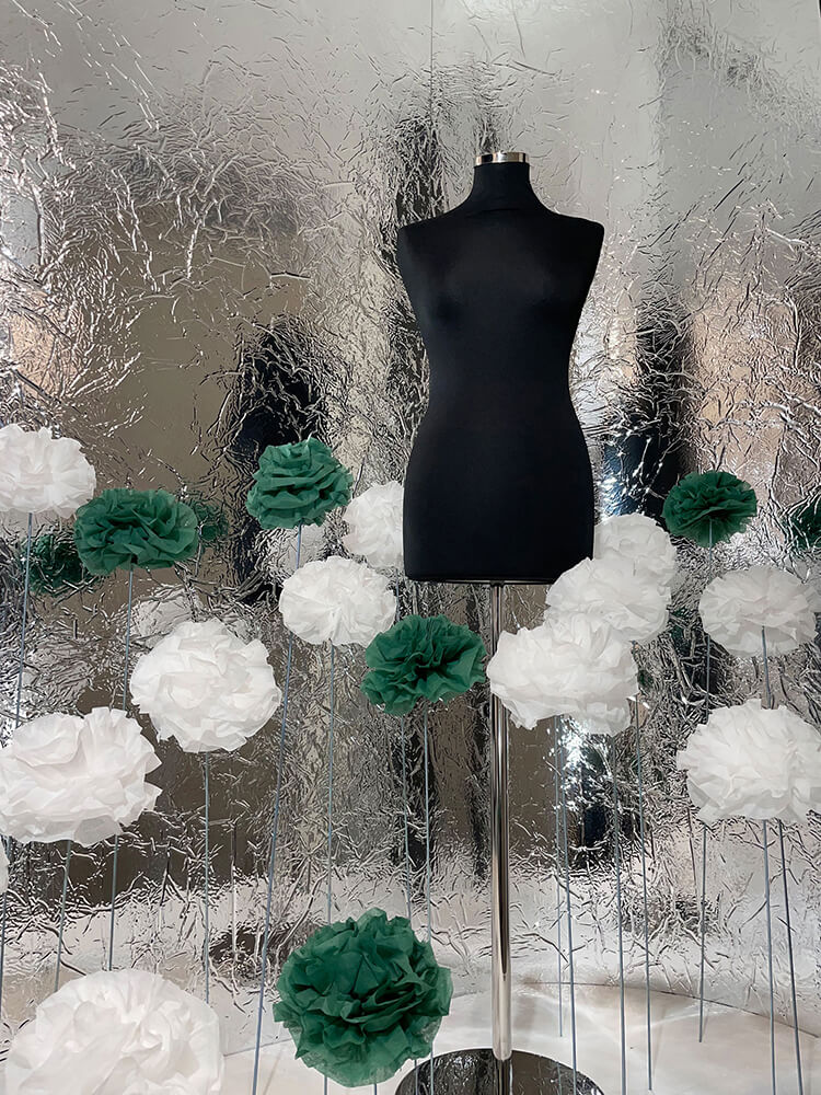 Panel decorativo WallFace 3D aspecto metálico 24945 CREPA Silver autoadhesivo plata Panel decorativo WallFace 3D aspecto metálico 24945 CREPA Silver autoadhesivo plata