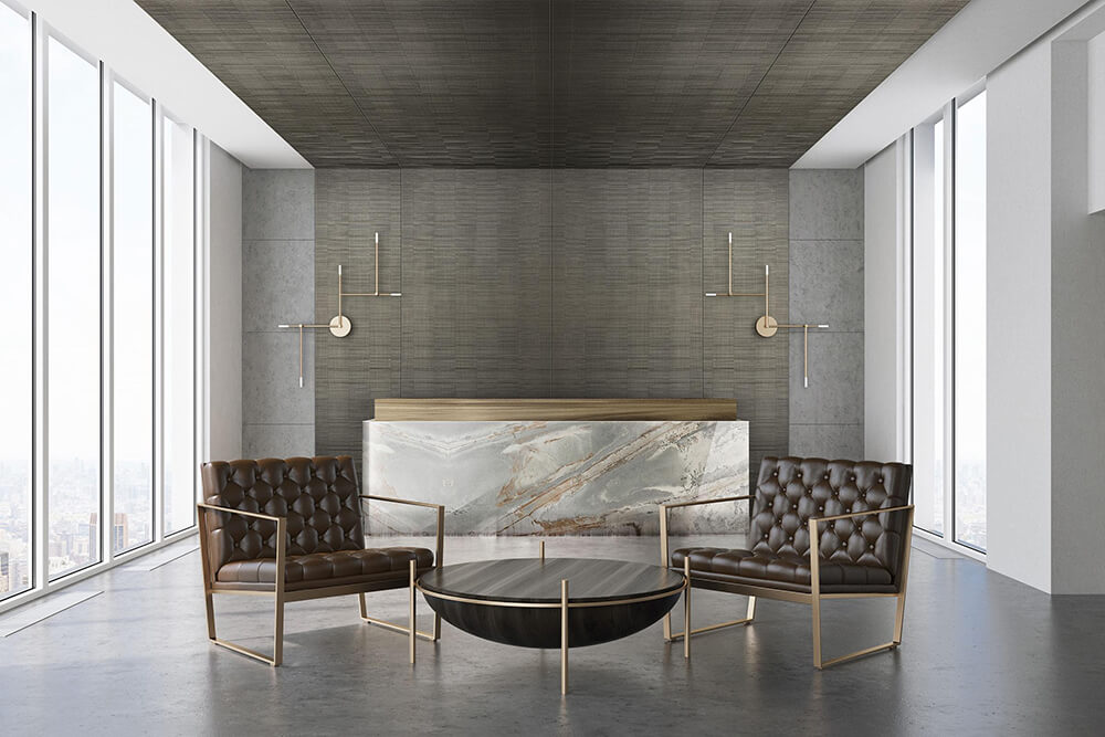 Panel de pared WallFace textura 3D 24960 NOTCH Smoke PF AR autoadhesivo gris Panel de pared WallFace textura 3D 24960 NOTCH Smoke PF AR autoadhesivo gris