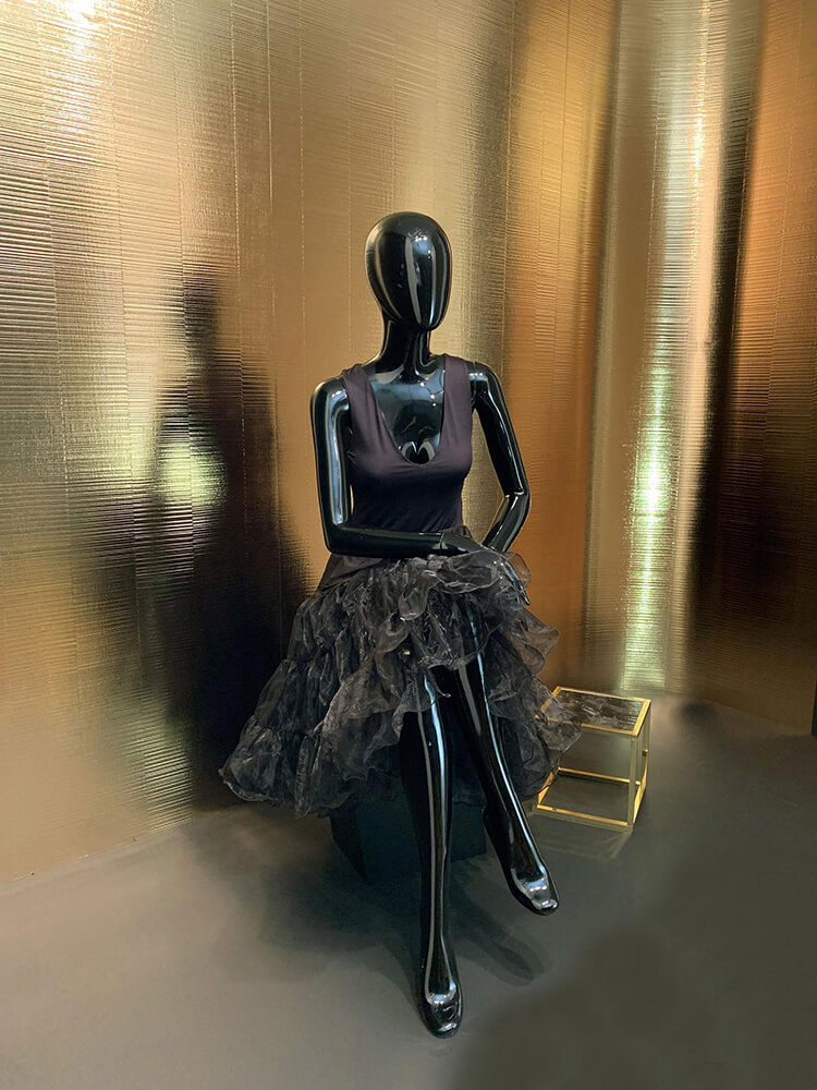 Panel de pared WallFace 3D aspecto metálico 24962 NOTCH Gold matt autoadhesivo oro Panel de pared WallFace 3D aspecto metálico 24962 NOTCH Gold matt autoadhesivo oro