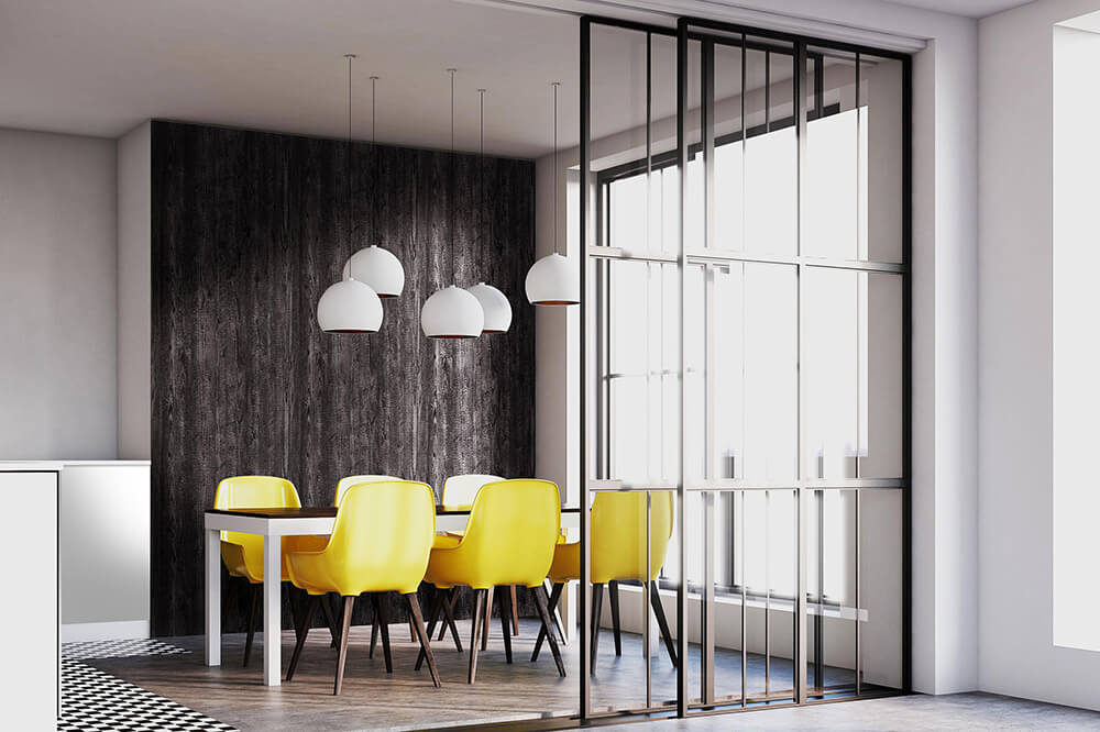 Panel decorativo WallFace aspecto madera 25153 Carbonized Wood Antigrav negro Panel decorativo WallFace aspecto madera 25153 Carbonized Wood Antigrav negro