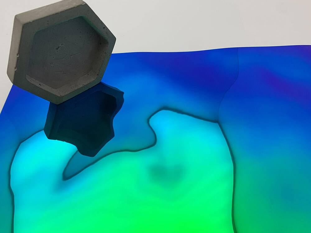 Panel de pared WallFace 3D aspecto espejo 27207 OCEAN Aqua autoadhesivo verde azul Panel de pared WallFace 3D aspecto espejo 27207 OCEAN Aqua autoadhesivo verde azul