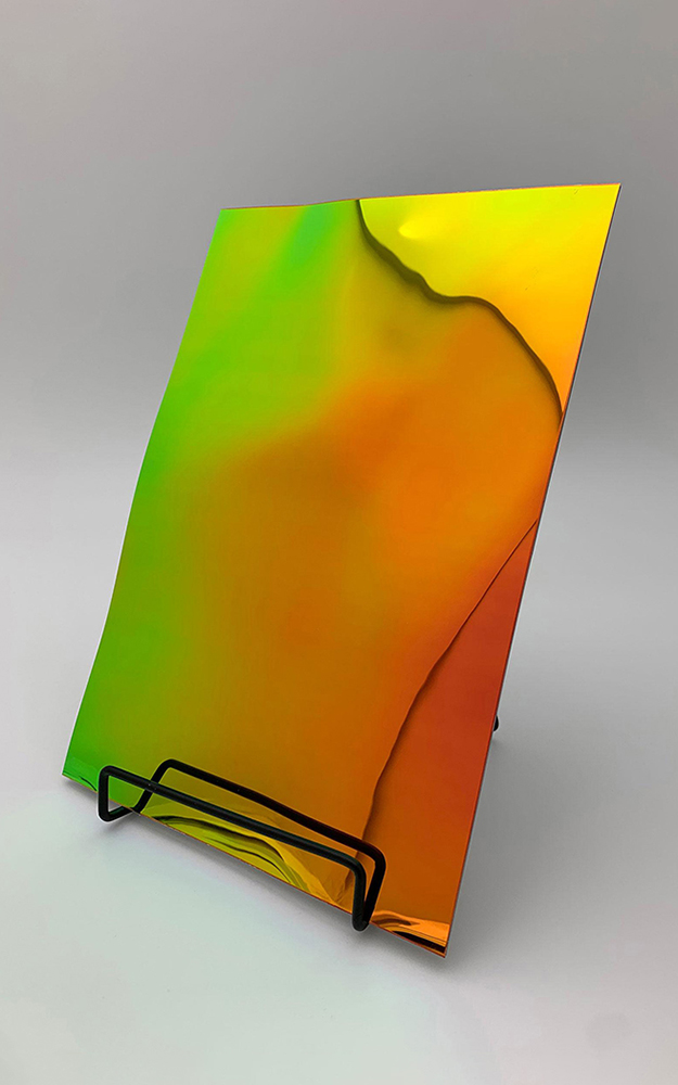 Panel de pared WallFace 3D aspecto espejo 27743 OCEAN Rainbow autoadhesivo verde rojo Panel de pared WallFace 3D aspecto espejo 27743 OCEAN Rainbow autoadhesivo verde rojo