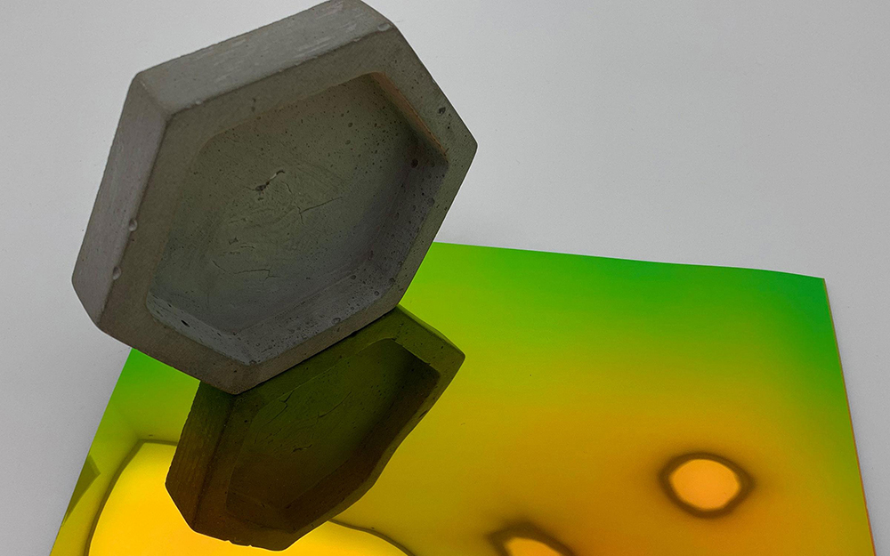 Panel de pared WallFace 3D aspecto espejo 27743 OCEAN Rainbow autoadhesivo verde rojo Panel de pared WallFace 3D aspecto espejo 27743 OCEAN Rainbow autoadhesivo verde rojo