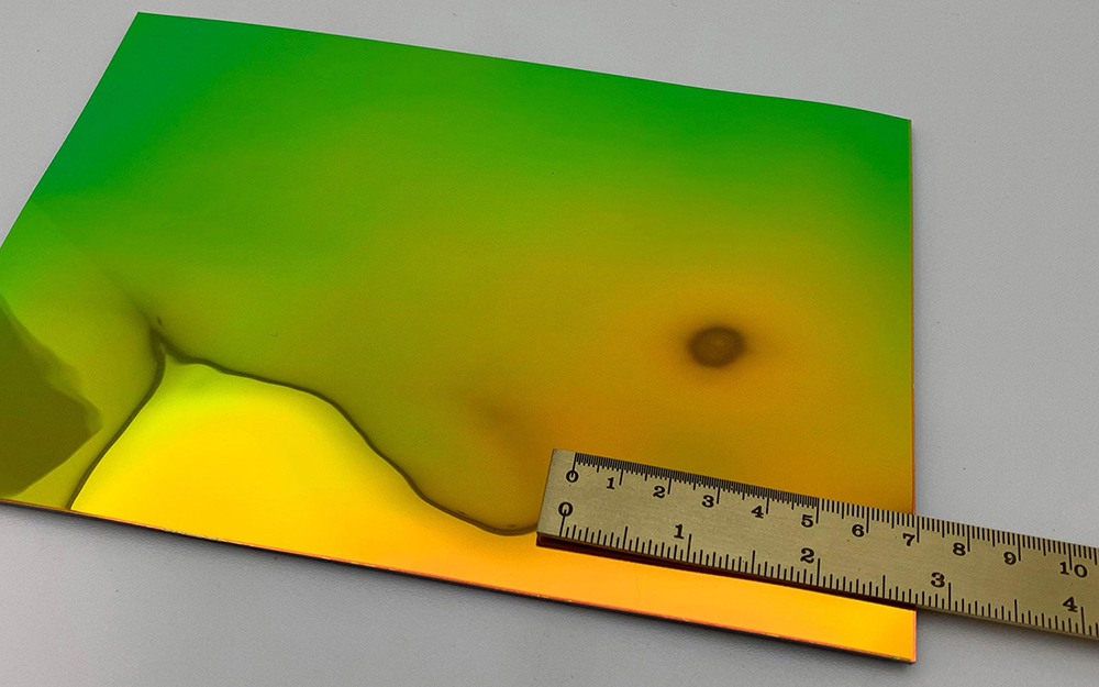 Panel de pared WallFace 3D aspecto espejo 27743 OCEAN Rainbow autoadhesivo verde rojo Panel de pared WallFace 3D aspecto espejo 27743 OCEAN Rainbow autoadhesivo verde rojo