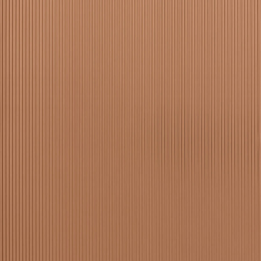 Panel de pared WallFace 3D aspecto metal 29204 WAVE 12 Copper brushed AR autoadhesivo cobre bronce